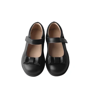 2026 New Design Fashionable Style Girls School Shoes With Bowknot Party Shoes Black Comfortable Casual Shoes