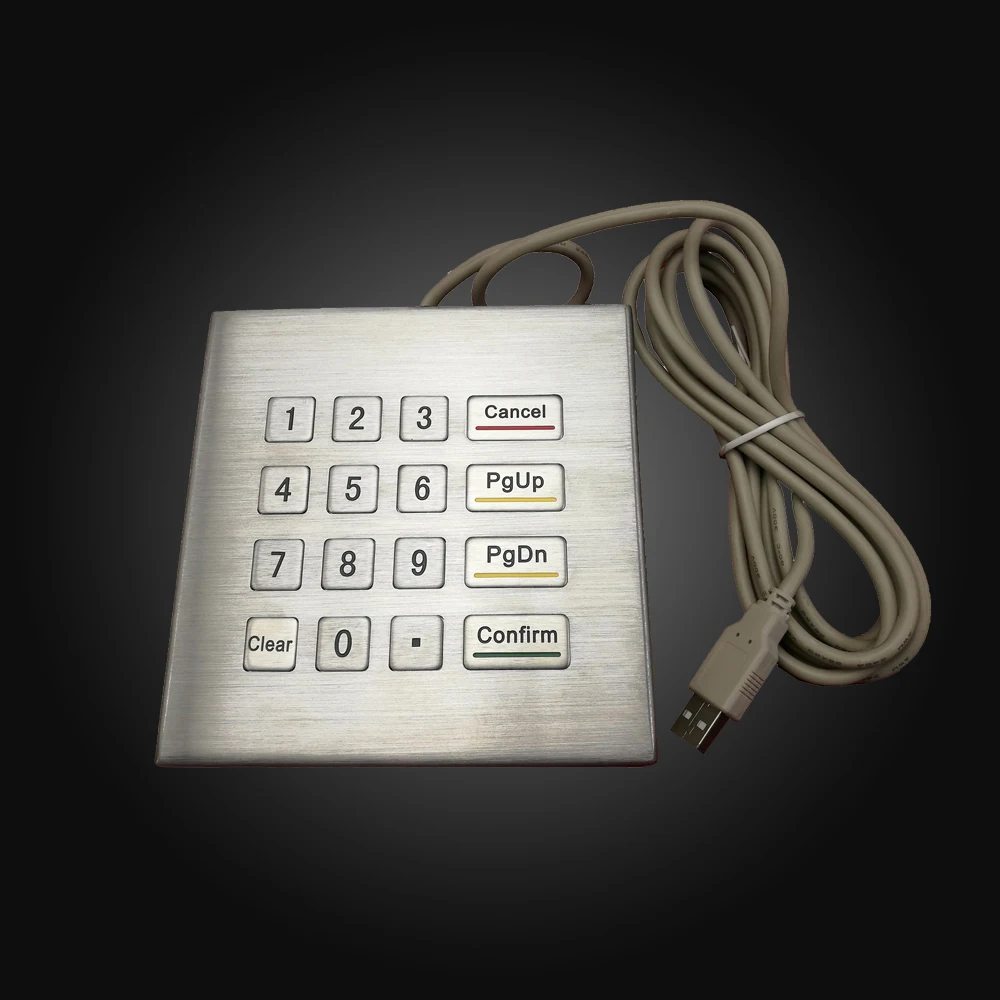 Desktop Keypad Numeric Metal Keypad 12 keys Layout