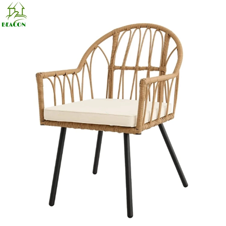 Synthetic Wicker Garden Furniture Outdoor Pe Rattan Chair Garden Cafe Dinning Restaurant Chair