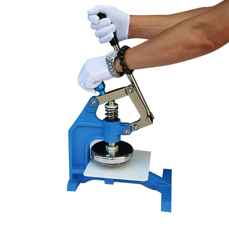 10/50/100CM2 Manual Round Fabric GSM Cutter Cotton GSM Sample Cutting Machine for Fabrics