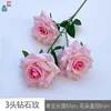 กุหลาบเพชร 3 หัว สีชมพูเข้ม HYD
