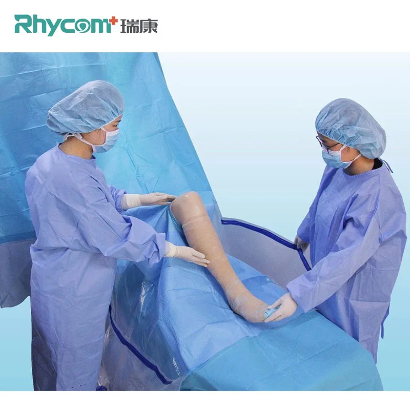 Rhycom disposable orthopedic surgical operating kit sterile surgical drape pack kit