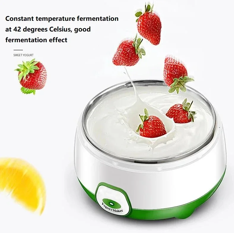 Electric Yogurt Machine Fully Automatic Yogurt Making Machine Multifunctional Cook Machine Stainless Steel Container Yogurt DIY