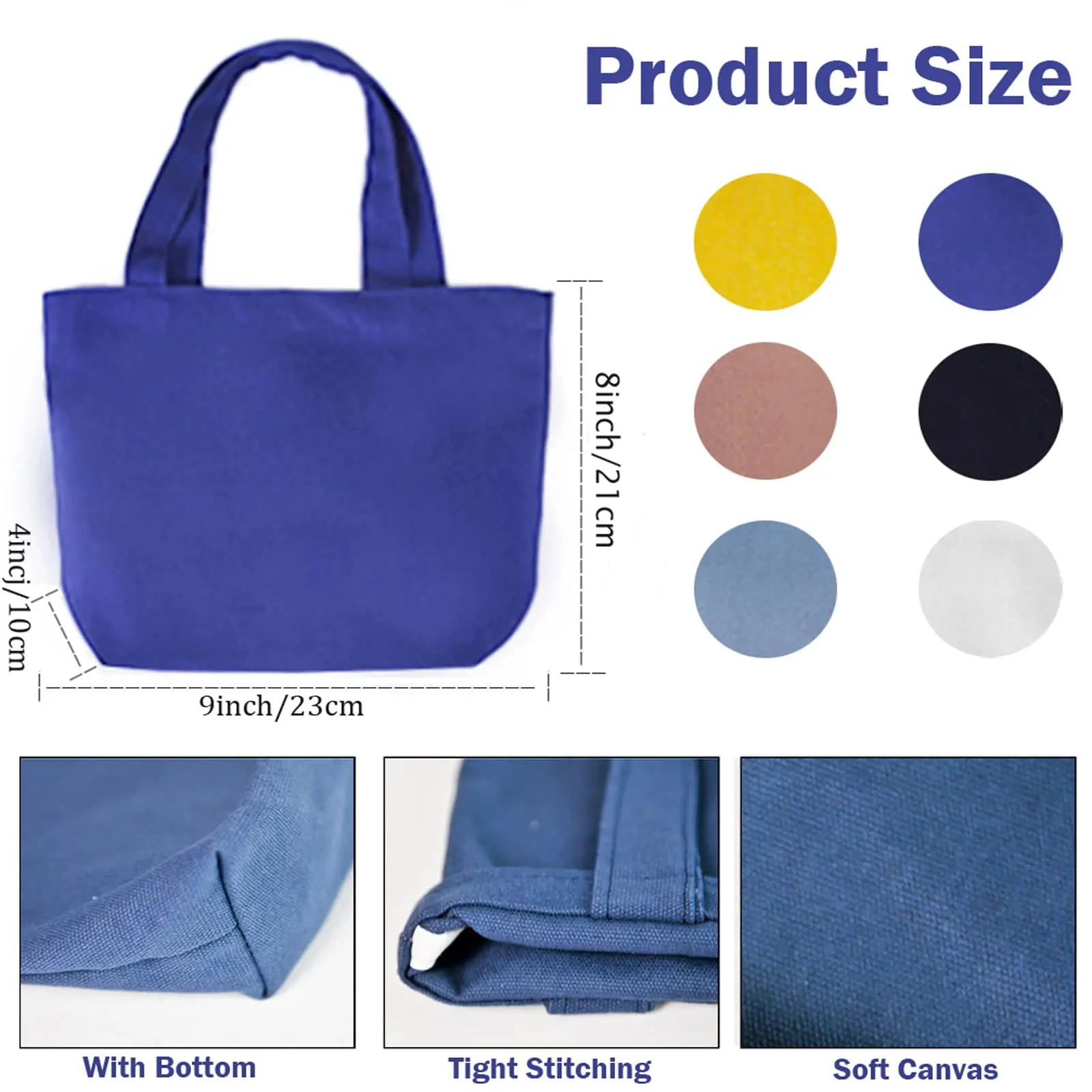 Custom Logo Color Oversized Cotton Canvas Tote Bags Reusable Durable Weekender Giant Large Grocery Shopping Sporty Bag details