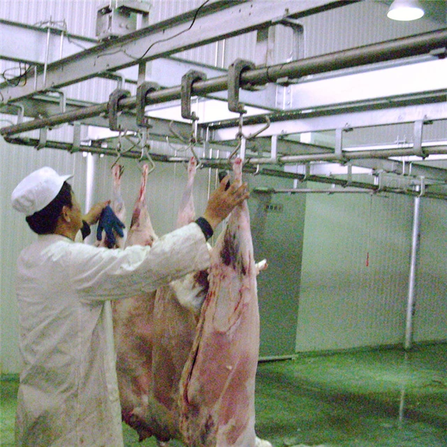 Fully automatic mutton slaughterhouse equipped with mutton slaughterhouse meat traceability system equipment