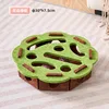【Lace Green Brown】Educational Cat Maze with Ball Retrieving Game