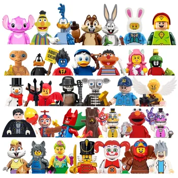 Hot-selling Cartoon Mini Figure Animation Building Blocks Christmas Gift Assembled Toy Cute Collector Model Figures Toys