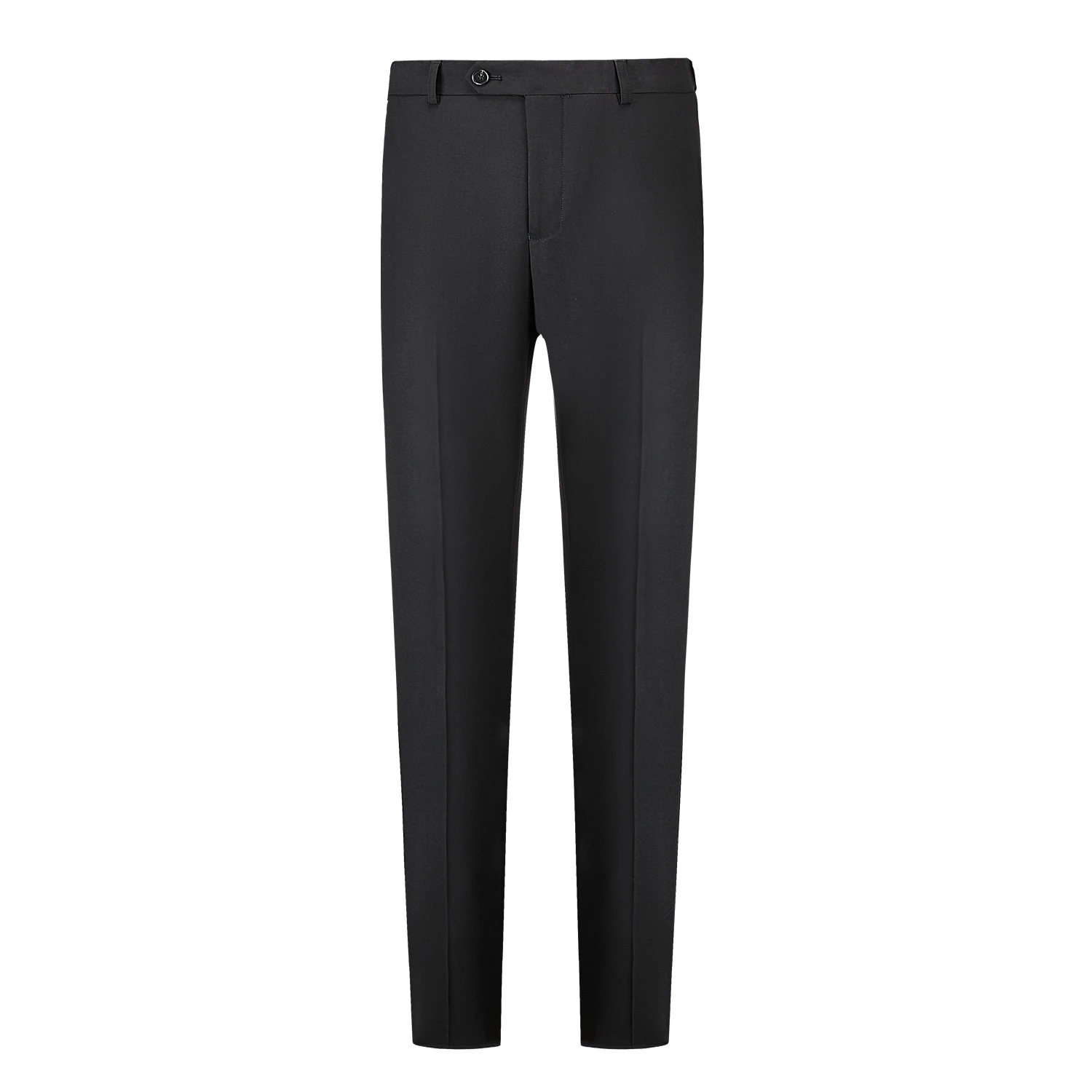 Classic Business Men s Summer Suit Pants with Elastic Waistband and Pockets Formal Casual Trousers f