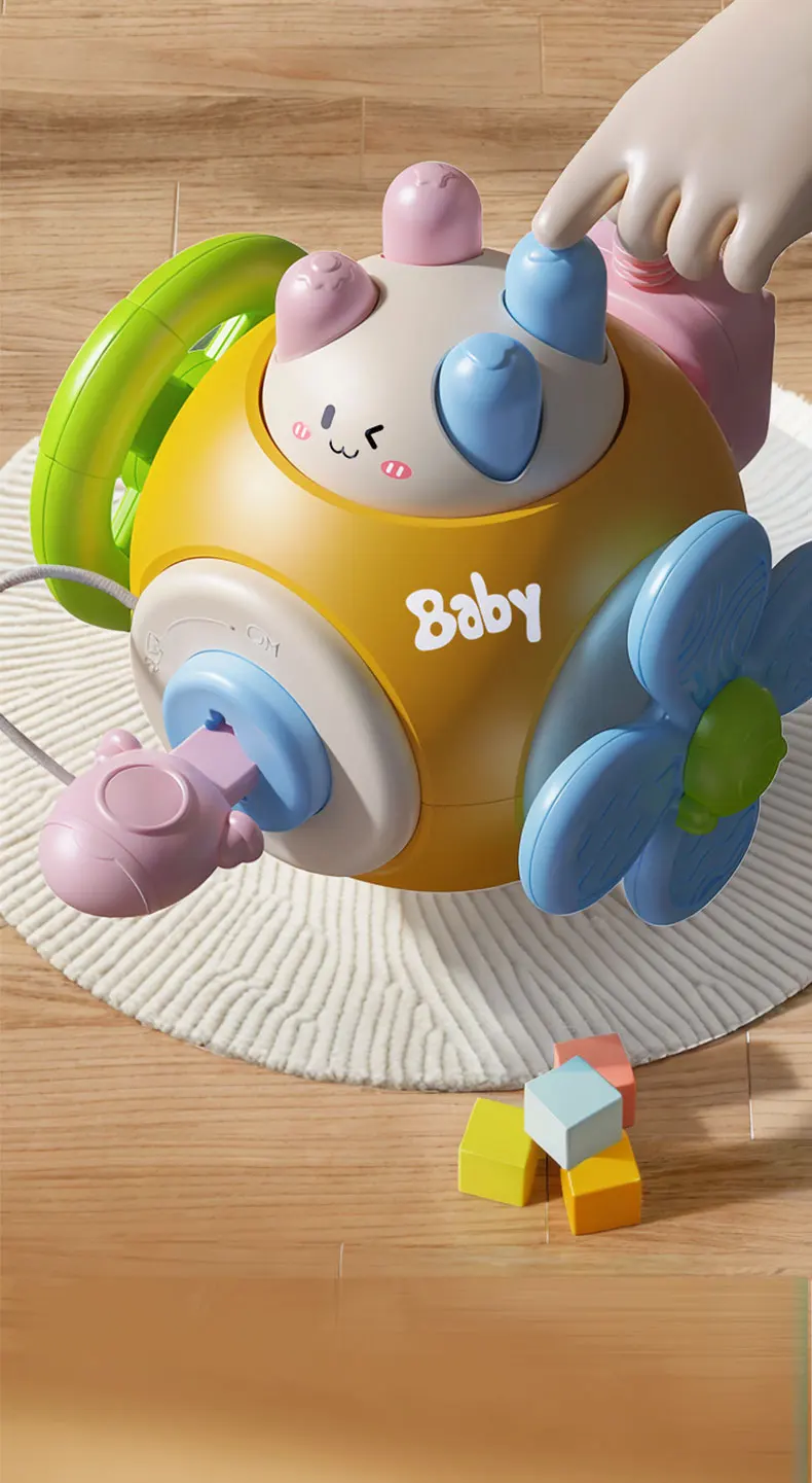 Jouet bébé cube sensoriel multifonction