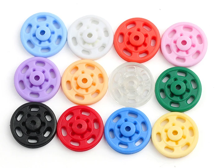 Sew On Invisible Two Parts Colorful Press Snap Fastener Button