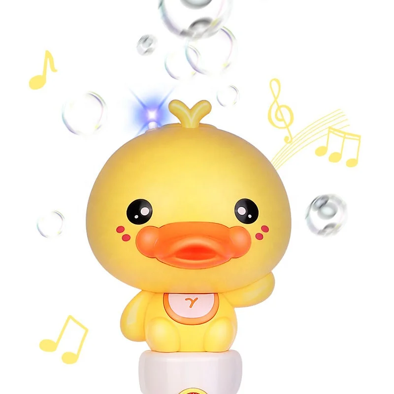 Совершенно новый пистолет-воздуходувка для пузырей Для TikTok Maker мультяшный Утконос Детская уличная упаковка пластиковая пузырьковая палочка