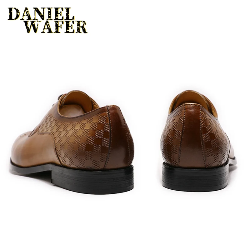 Sapato masculino de couro legítimo, italiano, marrom, sapatos oxford,  cadarço, social, vestido para homens