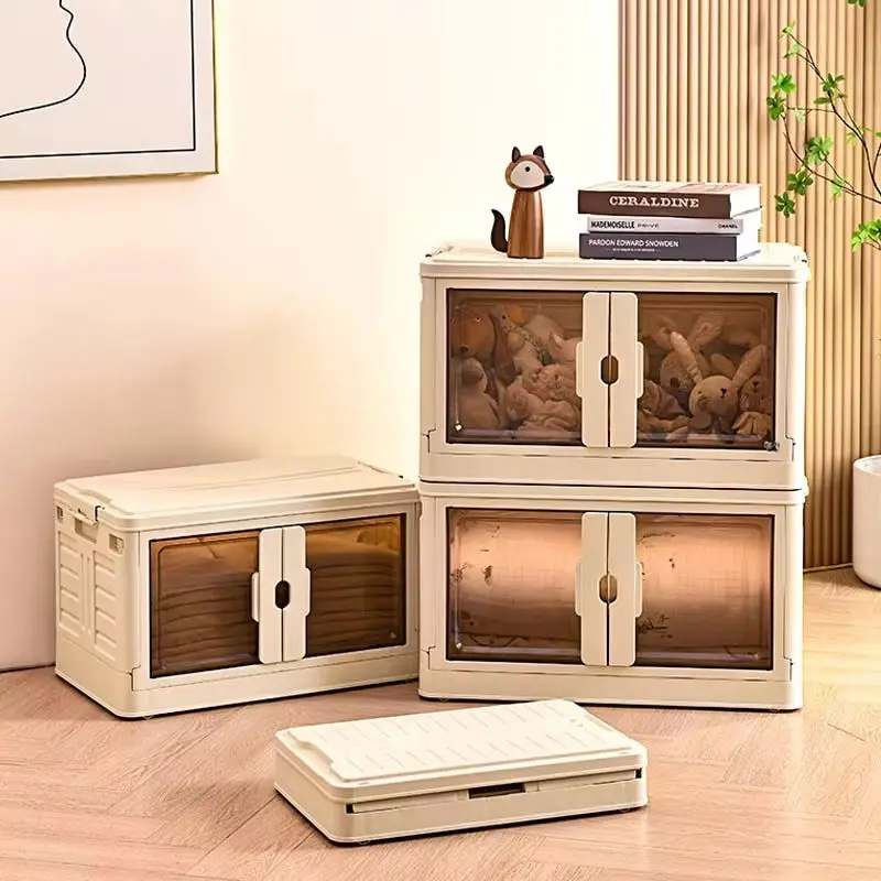 2 Drawers +1 Cabinet with Wheels Plastic Foldable Household Multifunction Office Kitchen Home Storage Injection Technics factory