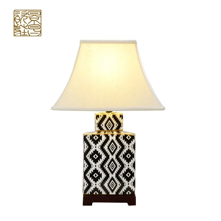 Stylish Gourd Appearance School Ceramics Table Lamp Parts