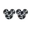 Mouse head bead Black SA324