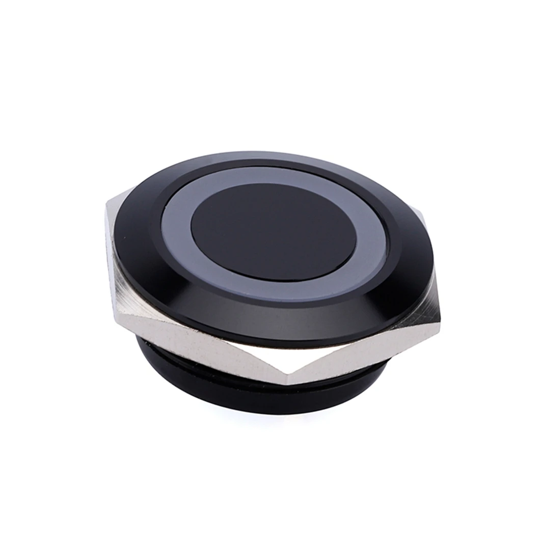 Flat Head Button Push Button Switches 20a 12v LED Stainless Steel Self Return Momentary Latching Metal 8mm 10mm ABILKEEN IP65