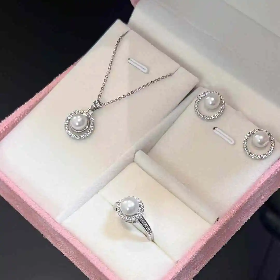 Minimalist Freshwater Pearl Jewelry Set