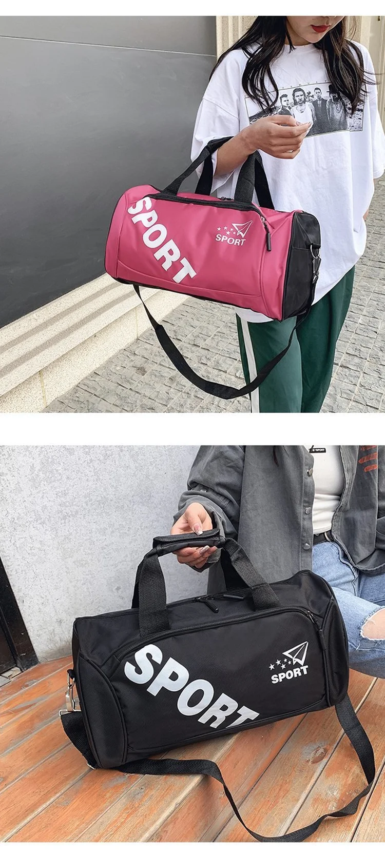 Multi-function Large Capacity Fitness Outdoor Sports Gym Bag Waterproof Sport Gym Travel Duffel Bag