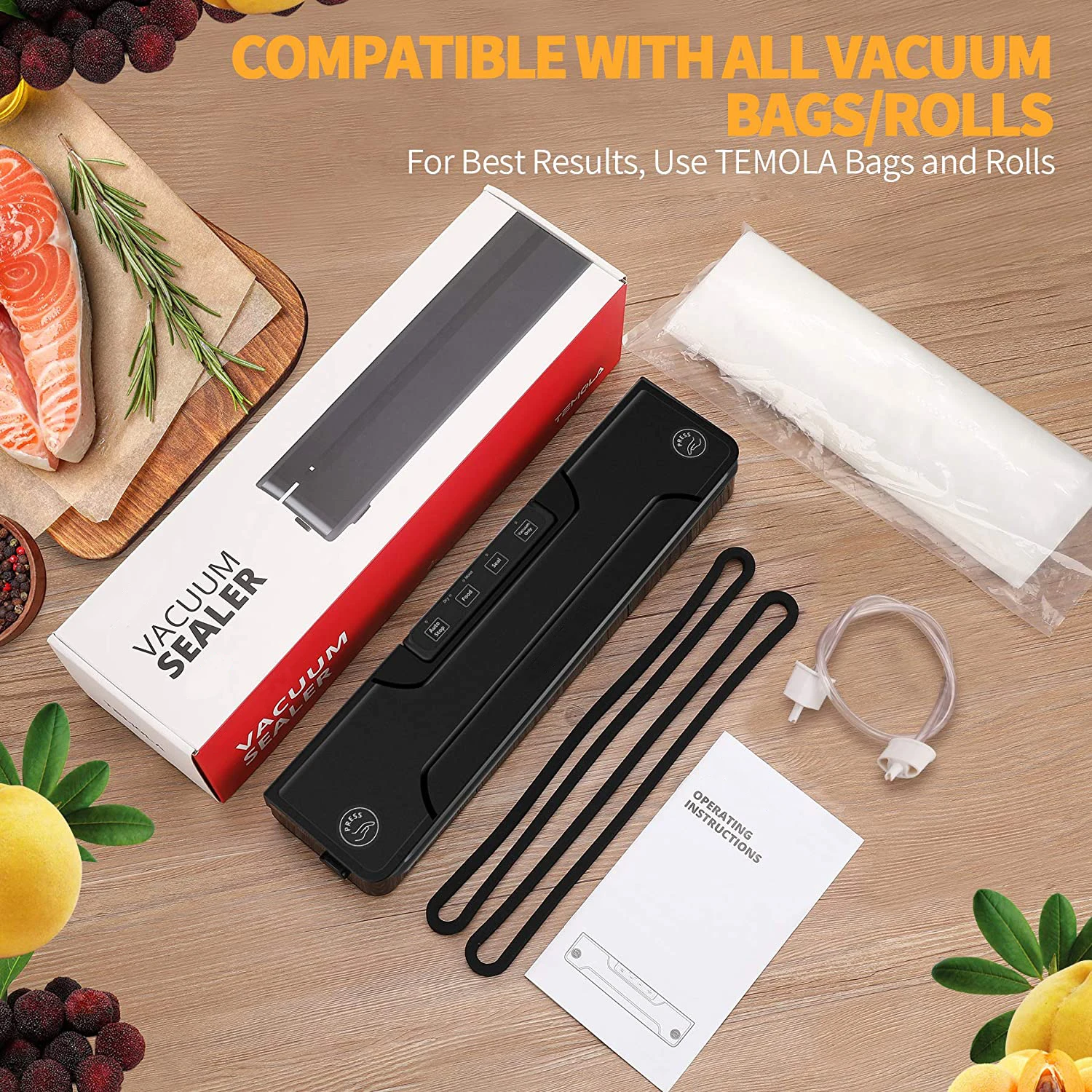 FoodSaver Vacuum Sealer Machine with Express Vacuum Seal Bag Maker with Sealer  Bags and Roll and Handheld Vacuum Sealer for - AliExpress