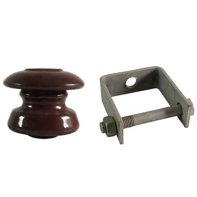 Shackle type porcelain insulators with D bracket