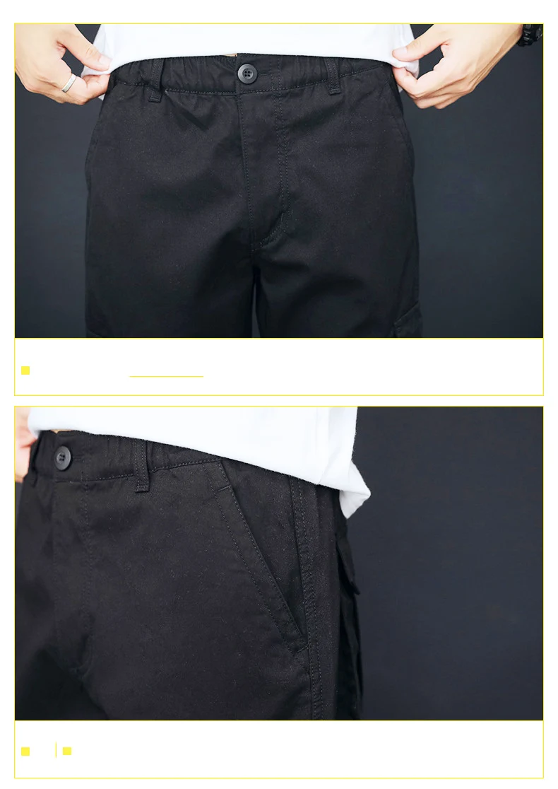 Men's Cargo Pants Mens Casual Multi Pockets Large Size Pants Men ...