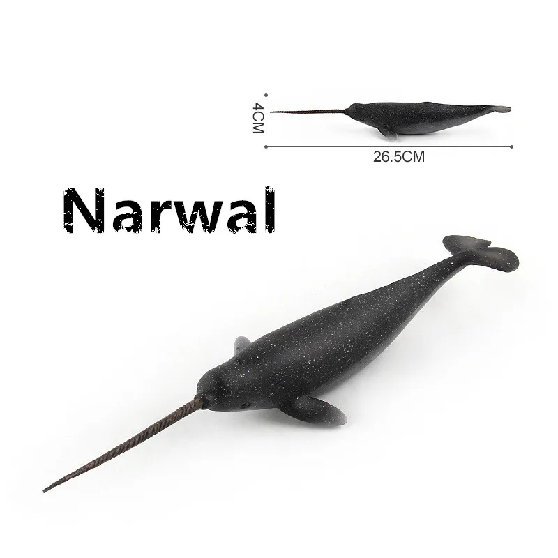 Имитация Кита пластиковая модель игрушки для детей коллекционирования обучающая Морская жизнь синий кит наркит горб убийца