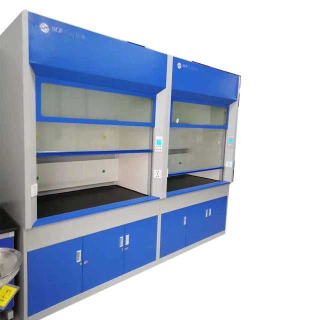 customizable with ventilating system galvanized steel fume hood acid resistant high quality with phenolic resin top board