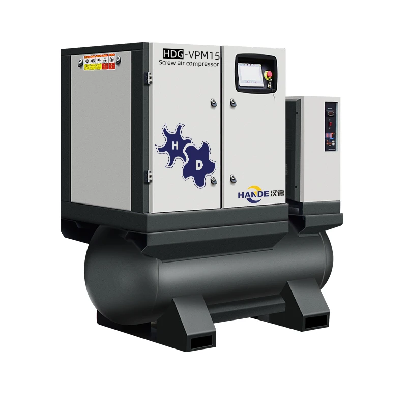 HANDE все в одном низкий шум энергосберегающий 7.5KW 11KW 15KW 18.5KW 22KW 16 бар винтовой воздушный компрессор для волоконно-лазерной