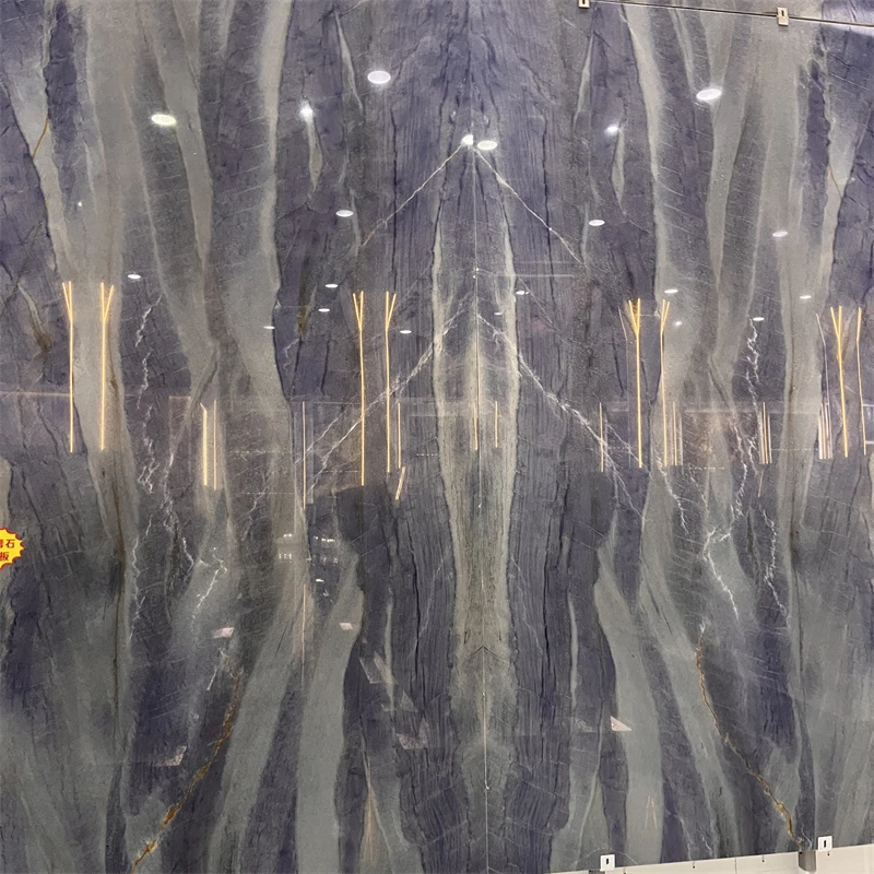 product top quality elegant royal blue quartzite slabs for home wall and countertop design-1