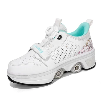 LED USB Roller Skate Shoes Durable Stylish All-season
