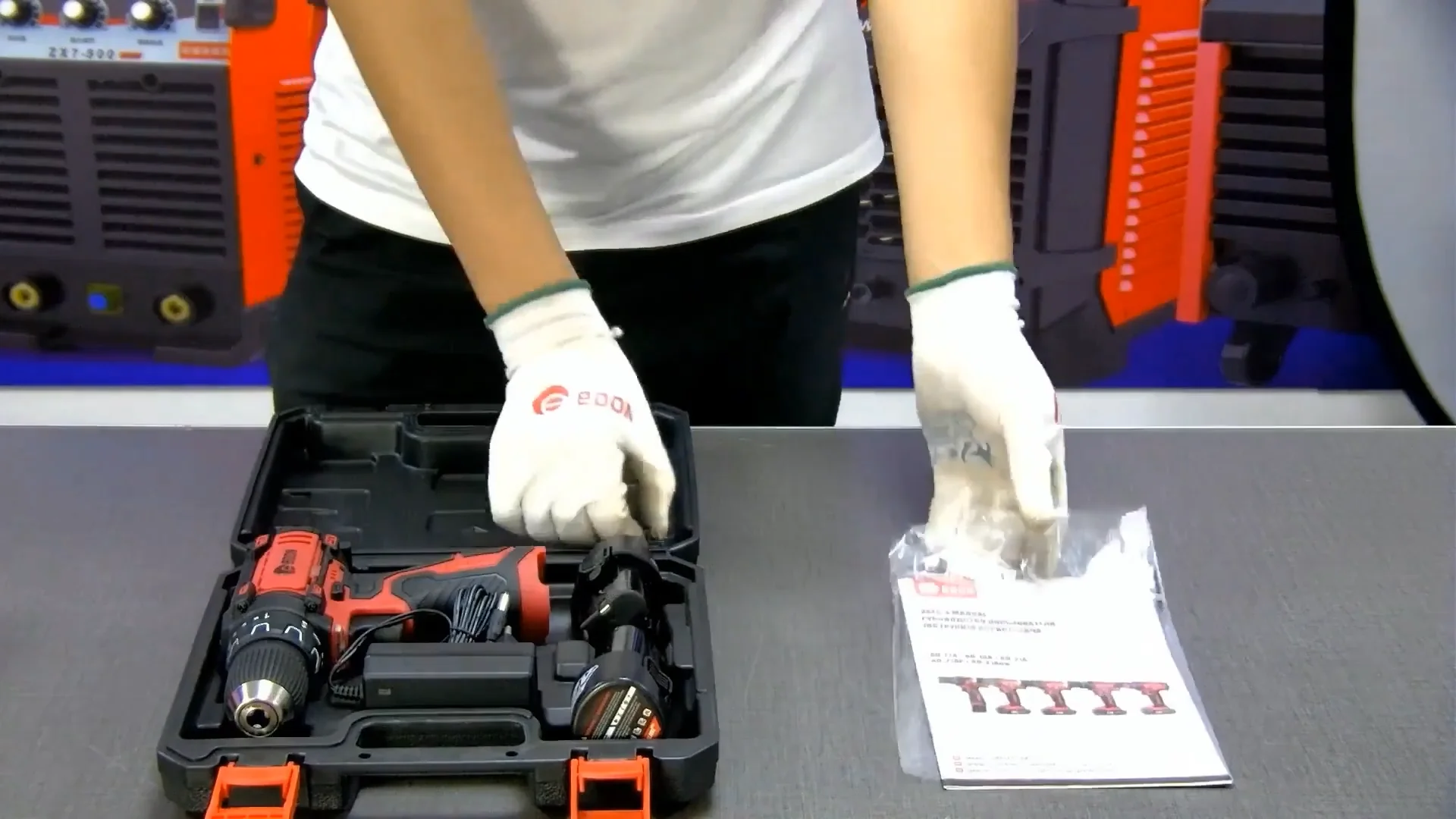 Edon Ad-12a Small 12v Battery Operated Electric Cordless Drill Drilling ...