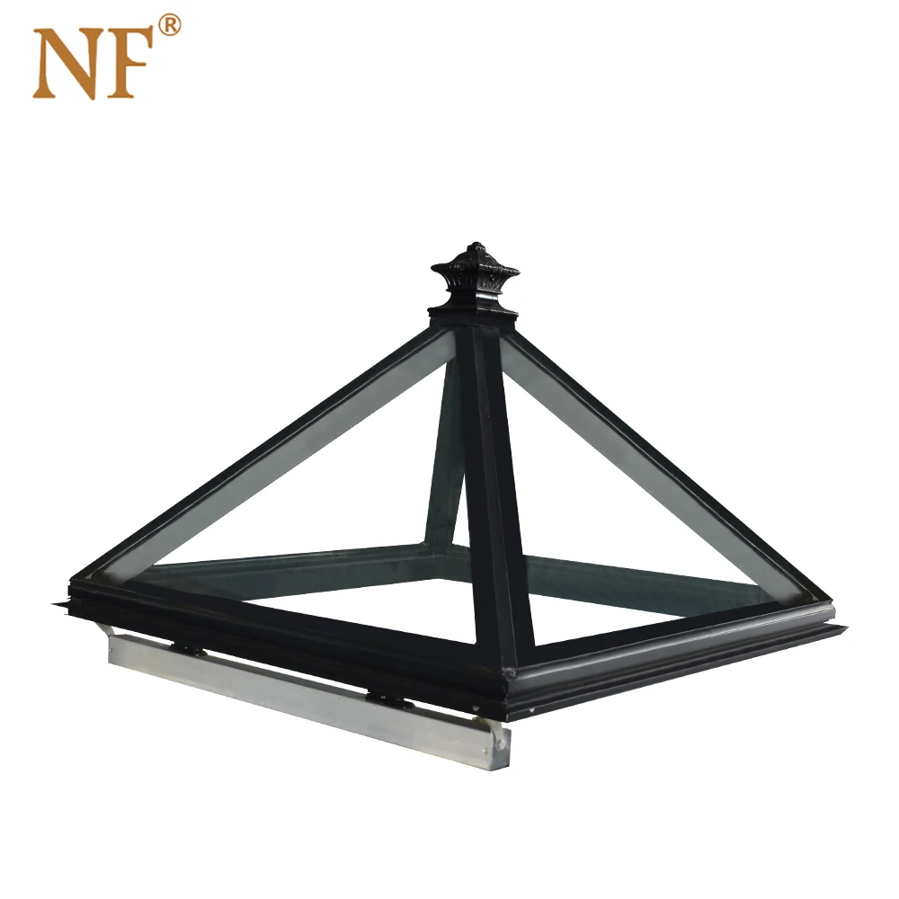Modern Auto Skylighting Double Glazed House Windows Electric Motorized Skylight Aluminum Alloy Frame Swing Open Style Louver