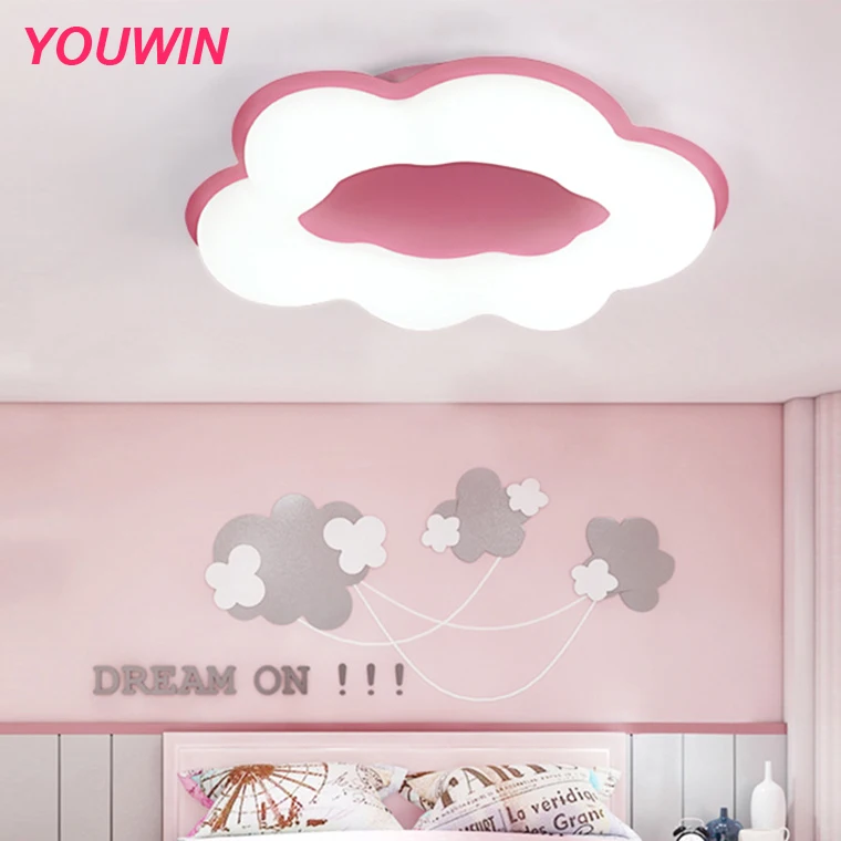 Bedroom lamp modern minimalist lighting LED ceiling creative princess girl children room lamp