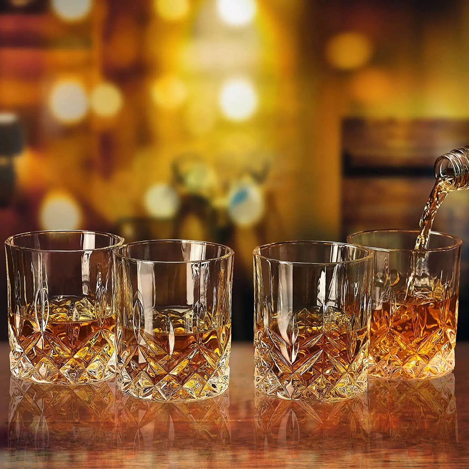 Lakotto Glass Cocktail Whiskey Glasses Custom Engrave Old Fashioned ...