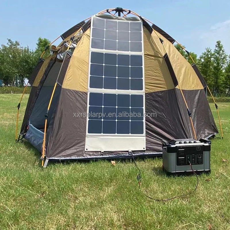 sunpower solar panel apply in outdoor tent