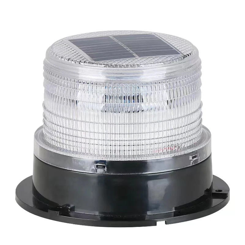 Solar Power Warning Beacon Led Flashing Magnetic Strobe Lights