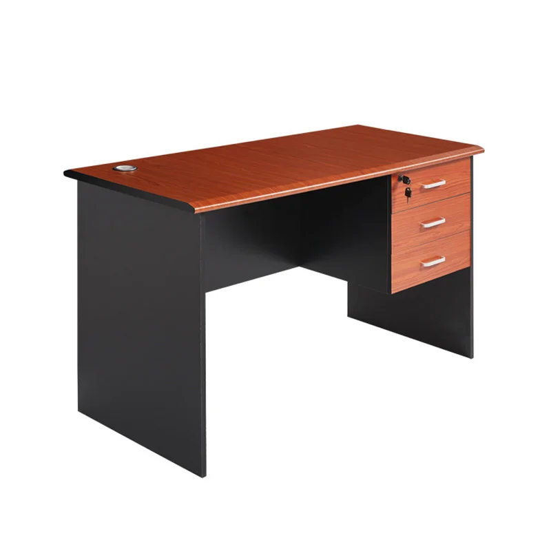 Factory Customizable Wooden Office Furniture Computer Desk Work Small With Drawers Simple Modern Table Set Can Be Customization image 5