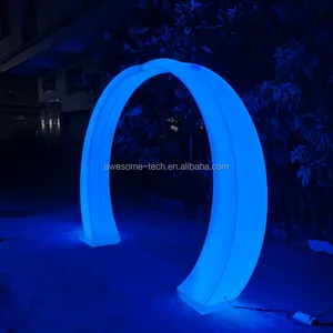 Modern RGB LED Lighting Arch-IP65 Weatherproof Outdoor Decoration for Landscape Christmas/Events Remote Control 16 Million