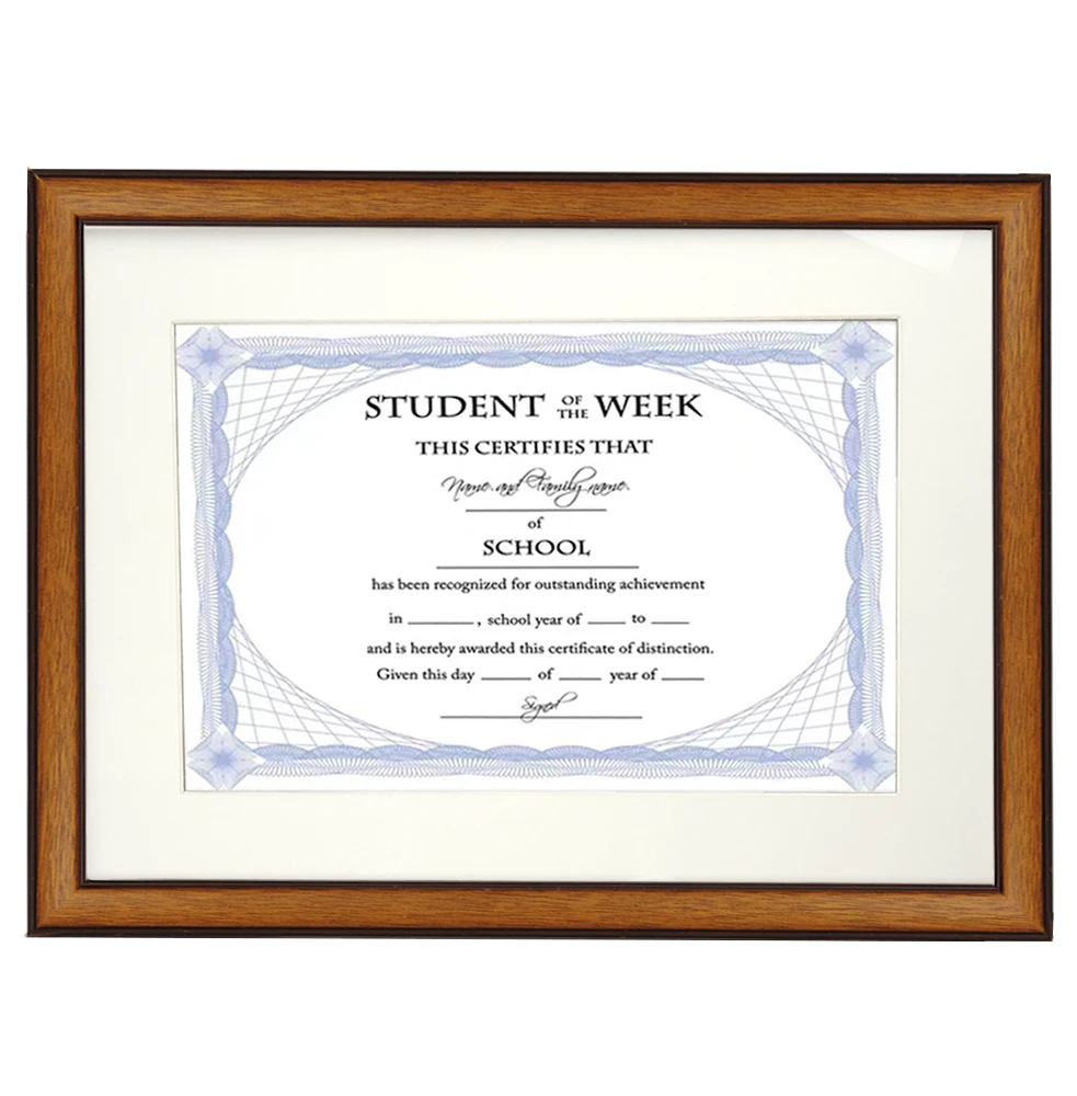 16x20 Brown Wood College Certificate Diploma 11 X 14 Picture Photo Frames  With Mat 11X14, image size:983x1000