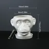 White ape head