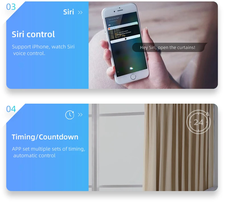 Tuya smart curtain controller smart life app control AI voice control UK standard button curtain motor switch