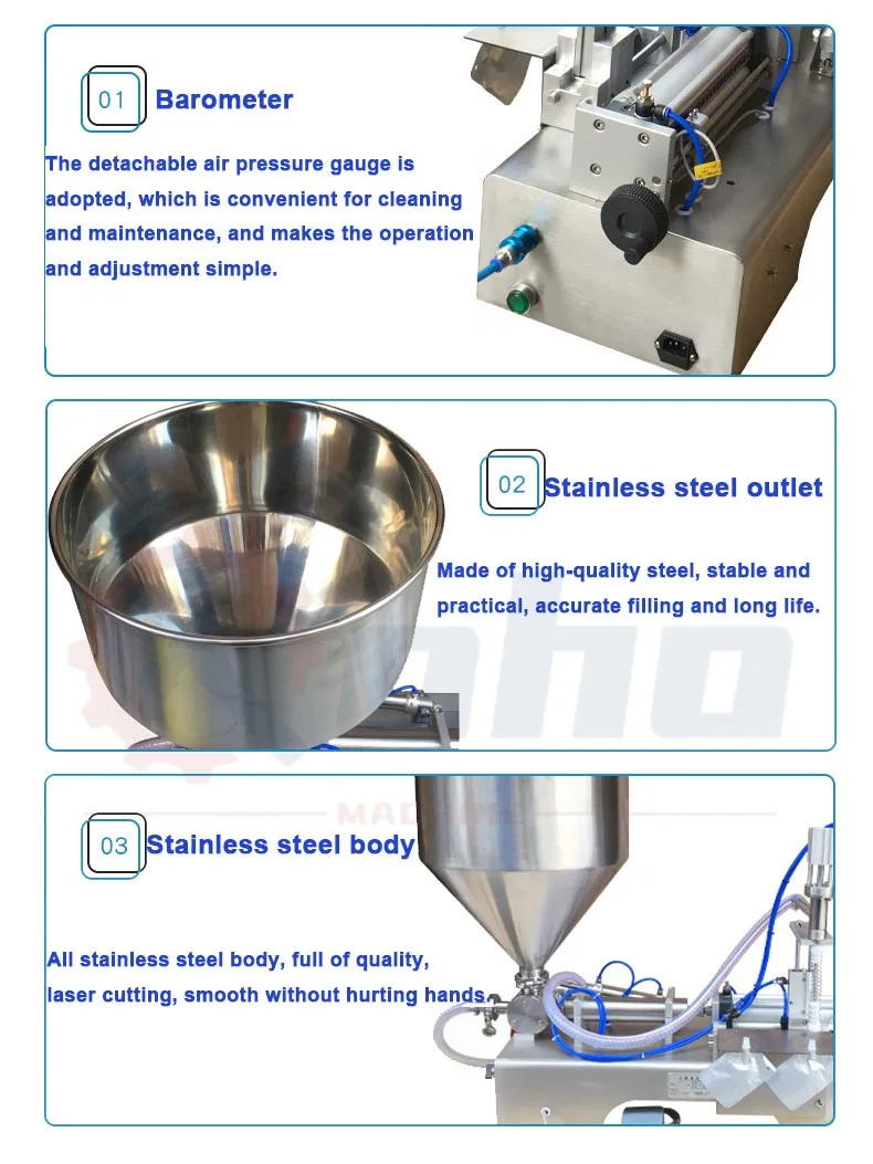 Fill Up Machine FillinMachine 10-5000ML Semi Automatic Spout Pouch Filling Machine for ...