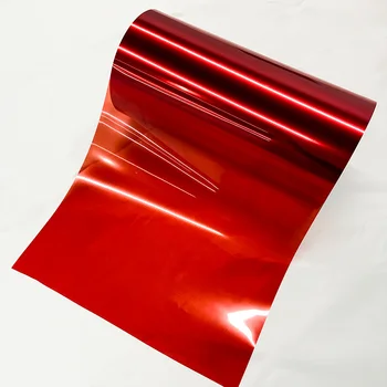 Red 30/50/80/100 micron smooth translucent plastic protective film