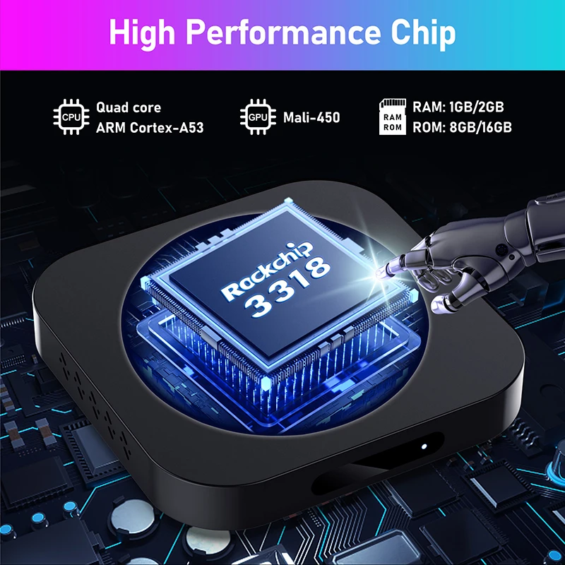 Arm Mali Gpu Mali 450 H96 Max M5 Tv Box Pintar Android 11, Set Top Box