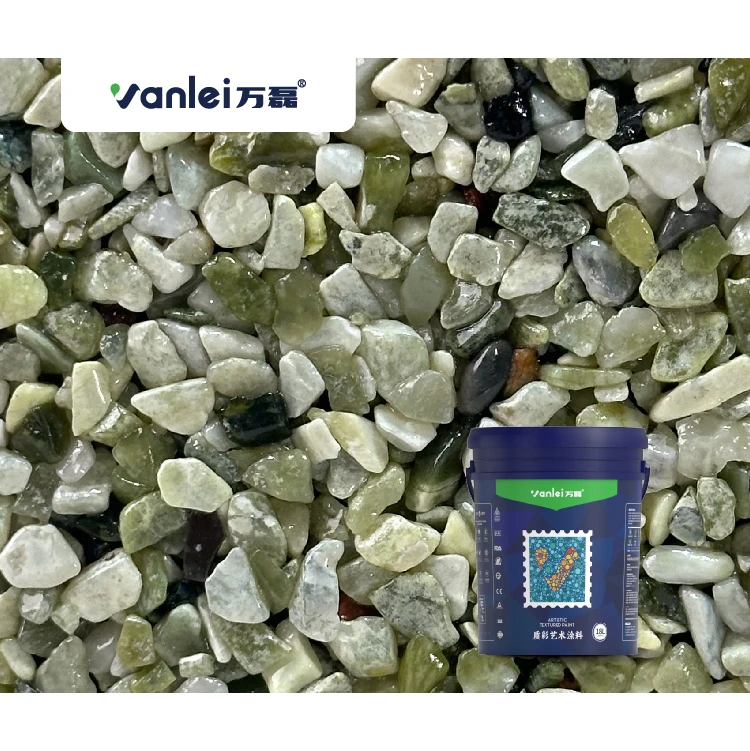 2025 New Product Epoxy Resin Washed Stone Coating Stone and Pebble Paint for Walls and Floors