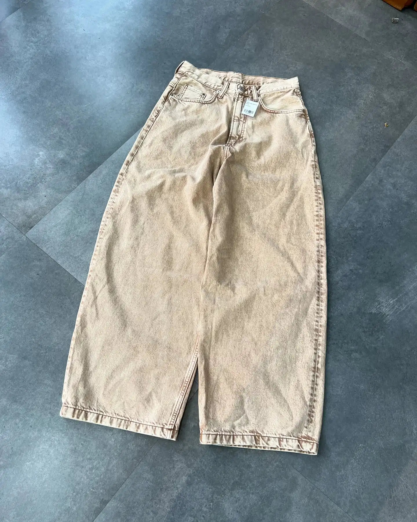 Custom Designer High Waist Vintage Acid Wash Baggy Men's Jeans Oversized Wide Legged Distressed Denim Pant Manufactured Jeans gallery 10
