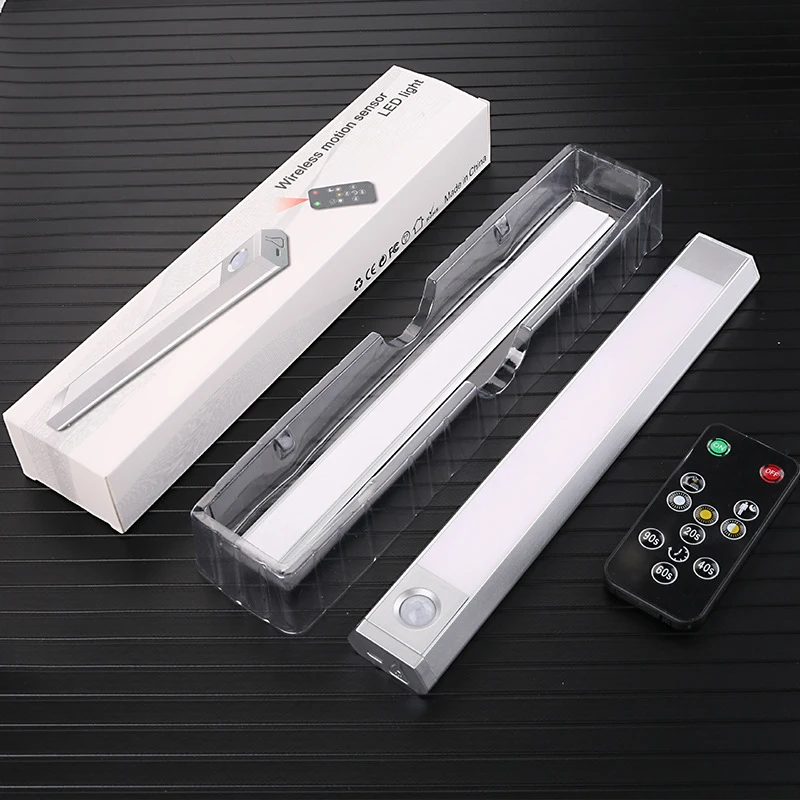 Rechargeable Dimmable LED Cabinet Light with Remote Control Portable Magnetic 3 Colours Changeable Under Cabinet Led Light
