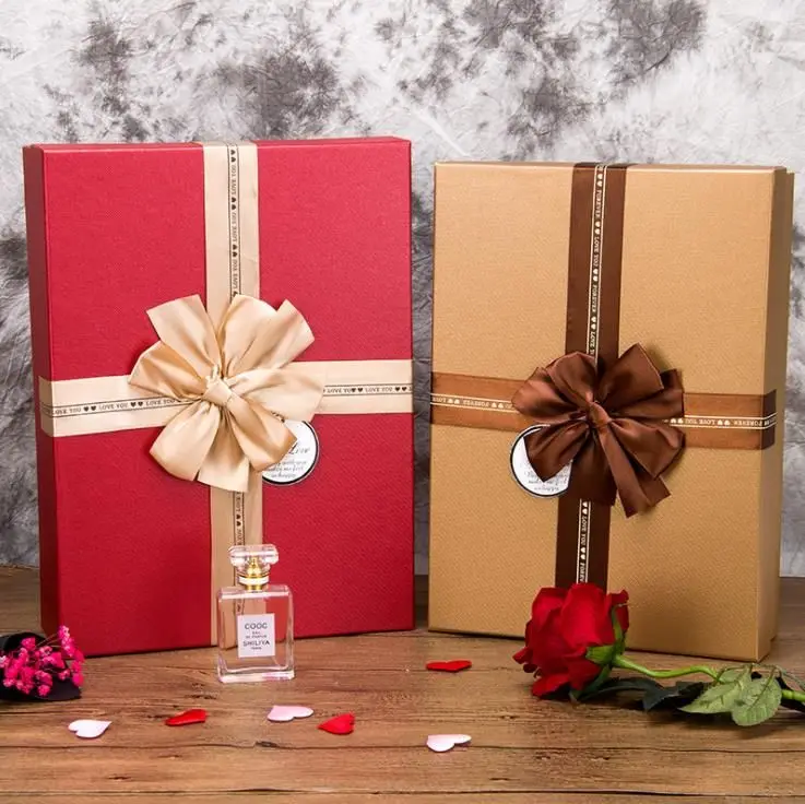 High Quality Custom Red Christmas Gift Packaging Carton Printing Cardboard Boxes for Paper & Media manufacture