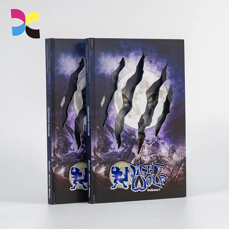 Custom  Offset Printing Embossed Surface Hard Cover A5 A4 Novel Book Printed From Pdf