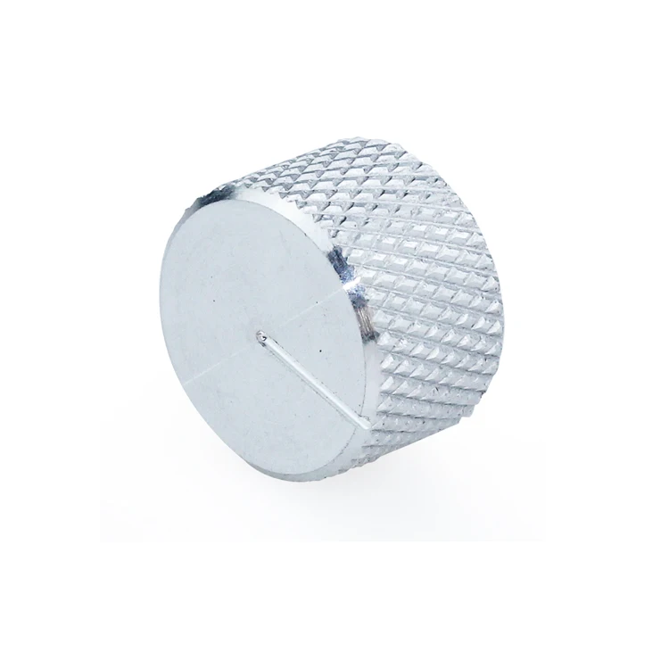 Oem Cnc Machined Parts Aluminum Knurled Knob Black Anodized Aluminum